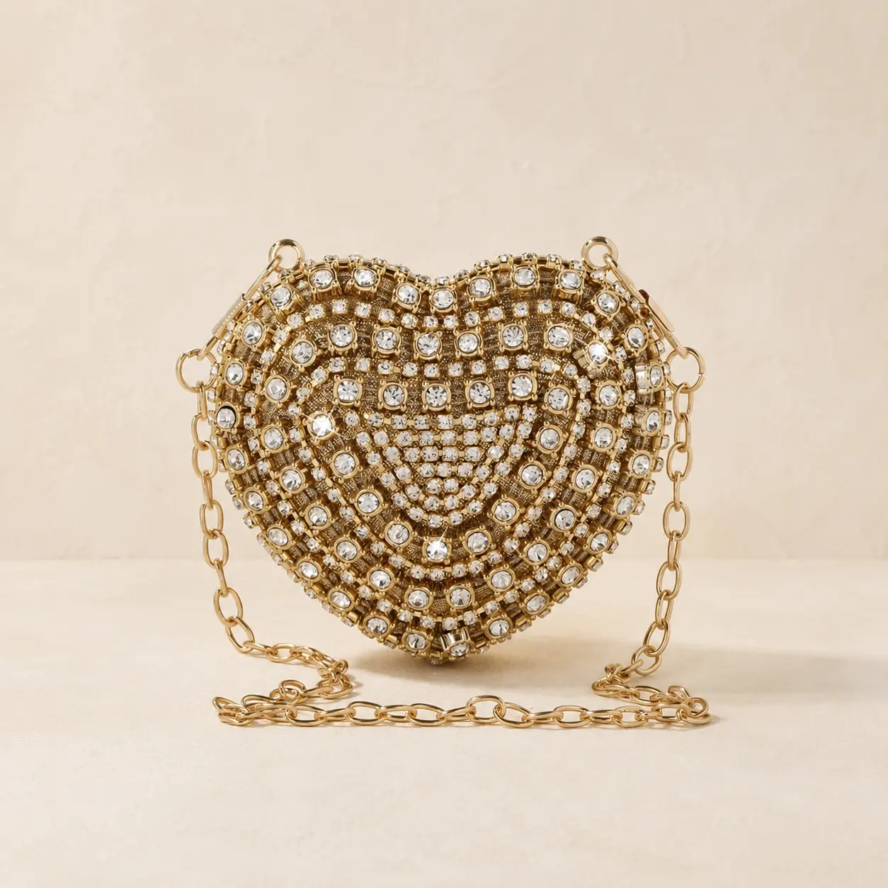 Crystal Heart Clutch product view