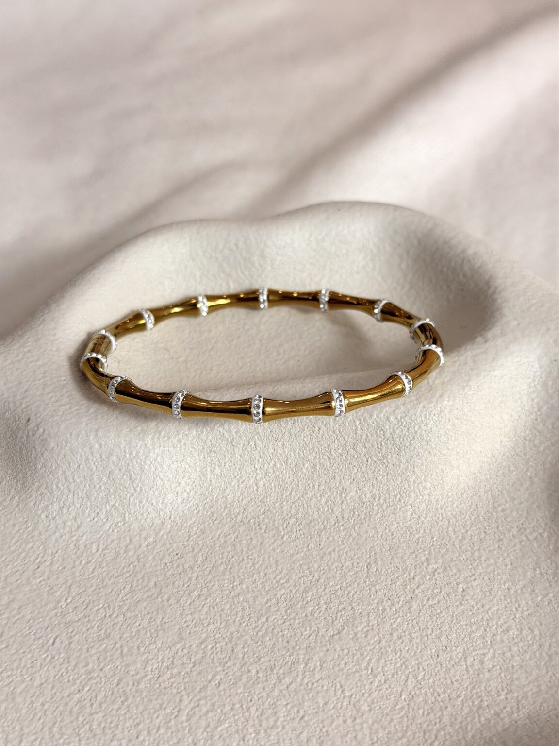 Bamboo/Zirconia Bracelet