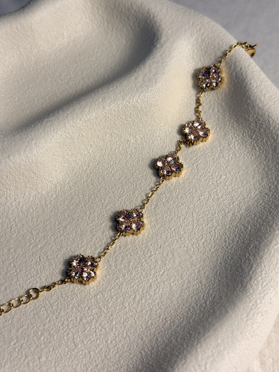 Blush Clover Bracelet